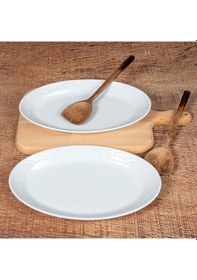 Resim GÜRAL BAHAR DALI 2 ADET 25 cm KAYIK TABAK 