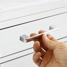 Resim Badem10 Gölcük Oval (160 Mm-16 cm) Metal Krom Mobilya Mutfak Çekmece Dolap Dolabı Kulpu Kulbu Kulpları 10 ADET 
