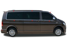 Resim OMSA VW T6.1 Transporter Krom Cam Çerçevesi 14 Parça Tek Sürgü Kısa Şase 2020-2023 Arası 