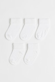 Resim MEM SOCKS 5'li Organik Pamuk Kaydırmaz Bebek/çocuk Çorabı 