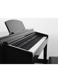 Resim Artesia Dp-150e-bp Dijital Piyano - Lake Siyah Üst Segment - Konsol Piyano Parlak Lake Siyah Black Polished Finish, Gerçekçi Çekiç Aksiyonu, Yüksek Güçlü Hoparlör Sistemi Ölçüler: 1370 X 430 X 840 Mm 