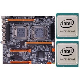 Resim Turbox Intel® Xeon E5 2670 v2 Çift İşlemci X79 DDR3 1866 MHz LGA2011 Çift İşlemcili Anakart Bundle Oem Paket 