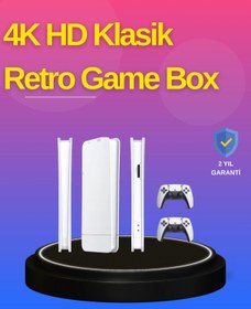 Resim byzm HDMI Çıkışlı Kablosuz 2 Kollu 4K Retro Oyun Kutusu 