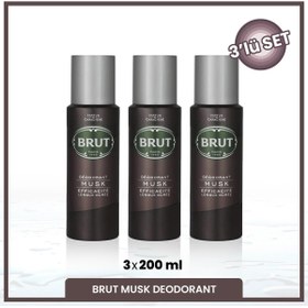 Resim Brut Musk Erkek Deodorant 200 ml X3 Adet 