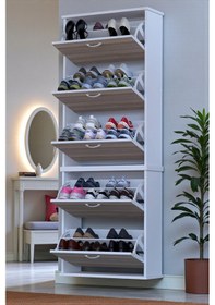 Resim Eliusta Sho Beş Düşer Kapaklı Ayakkabılık Cordoba Renk 72 Cm Asma 72x193x26 Cm Ayakkabılık Cordoba 