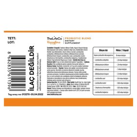 Resim THELİFECO Happyflora Probiyotik Takviye Edici Gıda 