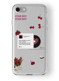 Resim Multitronic Iphone 7 Ve 8 Uyumlu Starboy Tasarım Baskılı Şeffaf Kılıf 
