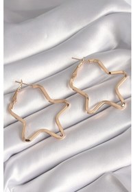 Resim Pirinç Gold Renk Yıldız Model Kadın Küpe - Tj-bkp8708 Çok Renkli 
