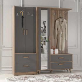 Resim Abre VM-342348 Antrasit Portmanto Vestiyer 