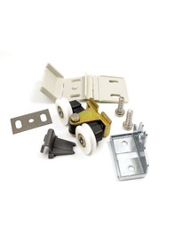 Resim H-p Marka Kanallı Çift Tekerli Duşakabin Tekerlekleri 1 Adet Siyah 