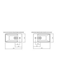 Resim Kale Eternal Tezgah Üstü Lavabo 50 x 25CM 7113459800 