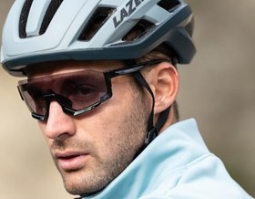 Resim Shimano Aerolite ARLT2 Bisiklet Gözlüğü Yosun Yeşili Çerçeve Ridescape Lens 