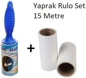 Resim Evcil Hayvan Tüy Alma Yaprak Rulo 5 Metre 2 Yedekli Set Yedek Setli Tüy Alma Rulo 