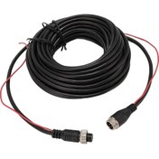Resim Xindoker 4pin M12 Uçlu Tam Bakır Geri Görüş Kamerası Uzatma Kablosu, Tetikleyici Kablolu, 12 Metre, Kamyon, Tır, Karavan, Araç Geri Video Monitör Sistemi İçin 