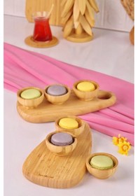 Resim Bambum 8 Parça Bambu Sosluk Çerezlik Kahvaltı Ve Sunum Seti Bambu 