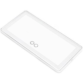 Resim Araba Güneşlik Ayna Usb Şarj Edilebilir Kozmetik Makyaj Aynası 3 Işık Modlu Dokunmatik Ekran - Beyaz 