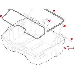 Resim Z2061FNM Çanta Alt Kabuk Komple TRK46 