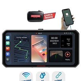 Resim Knmaster Motoplay 1000 6.25" Kablosuz CarPlay - Android Auto Destekli Motosiklet Multimedya Ekranı 