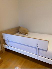 Resim özgürce Ahşap Yatak Bariyeri 120x30cm Güvenli ve Şık Uyku Alanı Koruyucu 