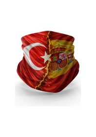 Resim Bebo Store Extreme Outdoor Spor , Motorcu Ve Bisiklet Kullananlara Özel Desenli Buff Boyunluk Bandana Balaklava Bayrak-215 Çok Renkli 
