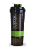 Resim 3 Katmanlar Shaker Protein Şişesi 550ml Peyniraltı Suyu Tozu Blender Fincan Green 550ml Green 