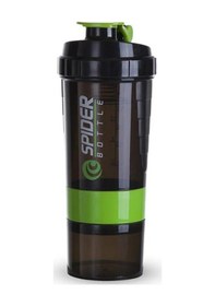 Resim 3 Katmanlar Shaker Protein Şişesi 550ml Peyniraltı Suyu Tozu Blender Fincan Green 550ml Green 