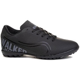 Resim MergenShoes 233 Siyah Halısaha Erkek Futbol Spor Ayakkabı 