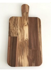 Resim Doğal Ahşap Kesme Tahtası - Kayın Masif Saplı 20x39 Ahşap 