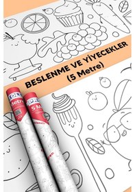 Resim Sağlıklı Beslenme Boyama Kağıdı 