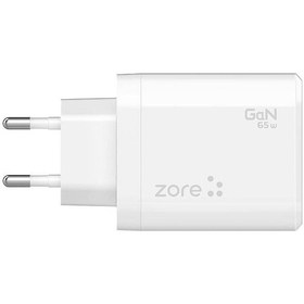 Resim Teknocep Always-01 Gan Tech Type-c Pd4.0 Usb-a Qc3.0 Hızlı Şarj Özellikli Seyahat Şarj Başlığı 65w - Bey Beyaz 