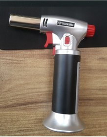 Resim Pürmüz Çakmak Doldurabilir Yüksek Alevli Torch Pürmüz Büyük Boy Siyah 