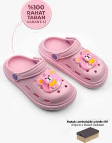 Resim Beınsteps Kız Çocuk Terlik Ayıcık Figürlü Okul Kreş Plaj Banyo Havuz Günlük Kız Çocuk Terlik & Sandalet 