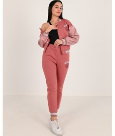 Resim Kadın Üç İplik Şardonlu Düğmeli Eşofman Takımı 3940-24 001 