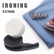 Resim 1 Rulo 5.03 Metre Ütüyle Yapışan Anında Şeritler - Kalıcı Dikişsiz Kenar, Yıkanabilir & Yeniden Kullanılabilir Pantolon, Kıyafet ve Kumaş Tamirleri İçin - Gri/Beyaz/Mavi/Kahverengi/Siyah 