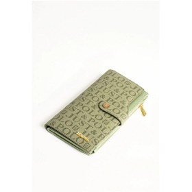 Resim Just Polo Kadın Bol Kartlık Ve Kağıt Para Bölmeli Cüzdan Yeşil 