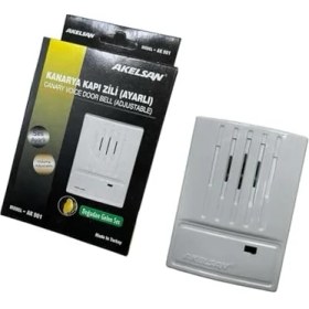 Resim Mabeyn AK-901 Kanarya Kapı Zili - Tek Sesli, Ac 12-15V, 12V Zil Trafosu ile Uyumlu, Kompakt ve Dayanıklı Tasarım, Ev ve Ofis Için 