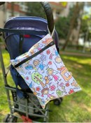 Resim Yorni 43x46cm, Family, Su Geçirmez Bebek Çocuk Beslenme Çantası, Torba Beyaz 