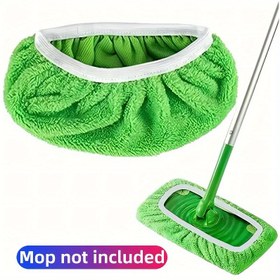 Resim 1 adet Yıkanabilir Mikrofiber Paspas Pedi, Islak ve Kuru Temizlik için Dayanıklı, Kullanımı Kolay, Ev, Mutfak, Yatak Odası, Oturma Odası, Cam Temizliği için İdeal, Pil Gerektirmez 