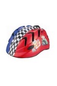 Resim Moon M-7 Çocuk Kask Kırmızı-mavi Kareli 
