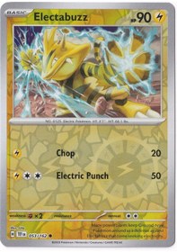 Resim Electabuzz Reverse Holo 053/162 - Temporal Forces - Pokemon Kartı Mint 