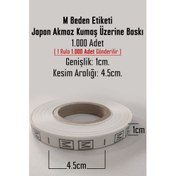 Resim M Beden Etiketi / Tırnak Etiketi ( 1 Rulo x 1000 Adet ) 