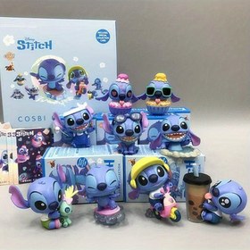 Resim Stitch'in Gizli Kutuları/Karakter Koleksiyonları, Zarif PVC Oyuncaklar ve Dekoratif Hediye Kutuları, Detaylı Süpriz Karakterler ve Aksesuarlarla 