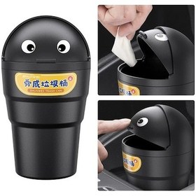 Resim Rogfer Shunweı Sd-1610 Evrensel Araba Çöp Kovası Otomatik Düzenleyici Saklama Kutusu Siyah 