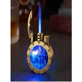 Resim Hk Gift Shop Yaratıcı Şeffaf Hava Odası Retro Gaz Çakmak Doğrudan Enjeksiyon Kişilik Eğilim Şeffaf 