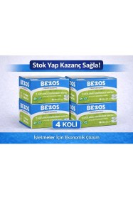 Resim Bezos Z Katlamalı Dispenser Havlu 2 Katlı 20X22 cm %100 Selüloz 4 Koli Avantaj Paket 