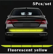 Resim Tongdashop Floresan Sarı Araç Reflektör Çarpışma Önleyici Uyarı Yapışkanı 