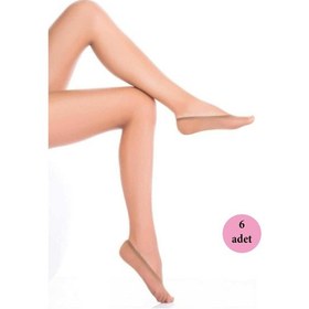 Resim 6 Adet Microfiber Suba Kadın Babet Çorap Ten 57 113 Safran Çok Renkli 