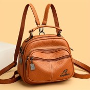 Resim OGEHUAFEE Kadınlar İçin Şık Mini Sırt Çantası - Ayarlanabilir Omuz Askılı Premium Crossbody Çanta, Çoklu Fermuarlı Bölmeler, Kanguru Logosu & Püskül Detayları, 5 Renkte Mevcut (Açık Kahverengi/Yeşil/Mavi/Kırmızı Şarap/Siyah), Mini Sırt Çantası Cüzdan, Şık Kadın Aksesuarı, Altın Ton Donanım 