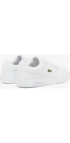 Resim Lacoste T-Base Unisex White Leather Sneaker Unisex Hakiki Deri Günlük Spor Ayakkabı Beyaz 