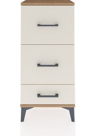Resim Arges Komodin 3 Çekmeceli 44x30x96 Çam-aytaşı Atlas Çam 